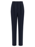 Elisabetta Franchi Blue Polyester Dress Pants