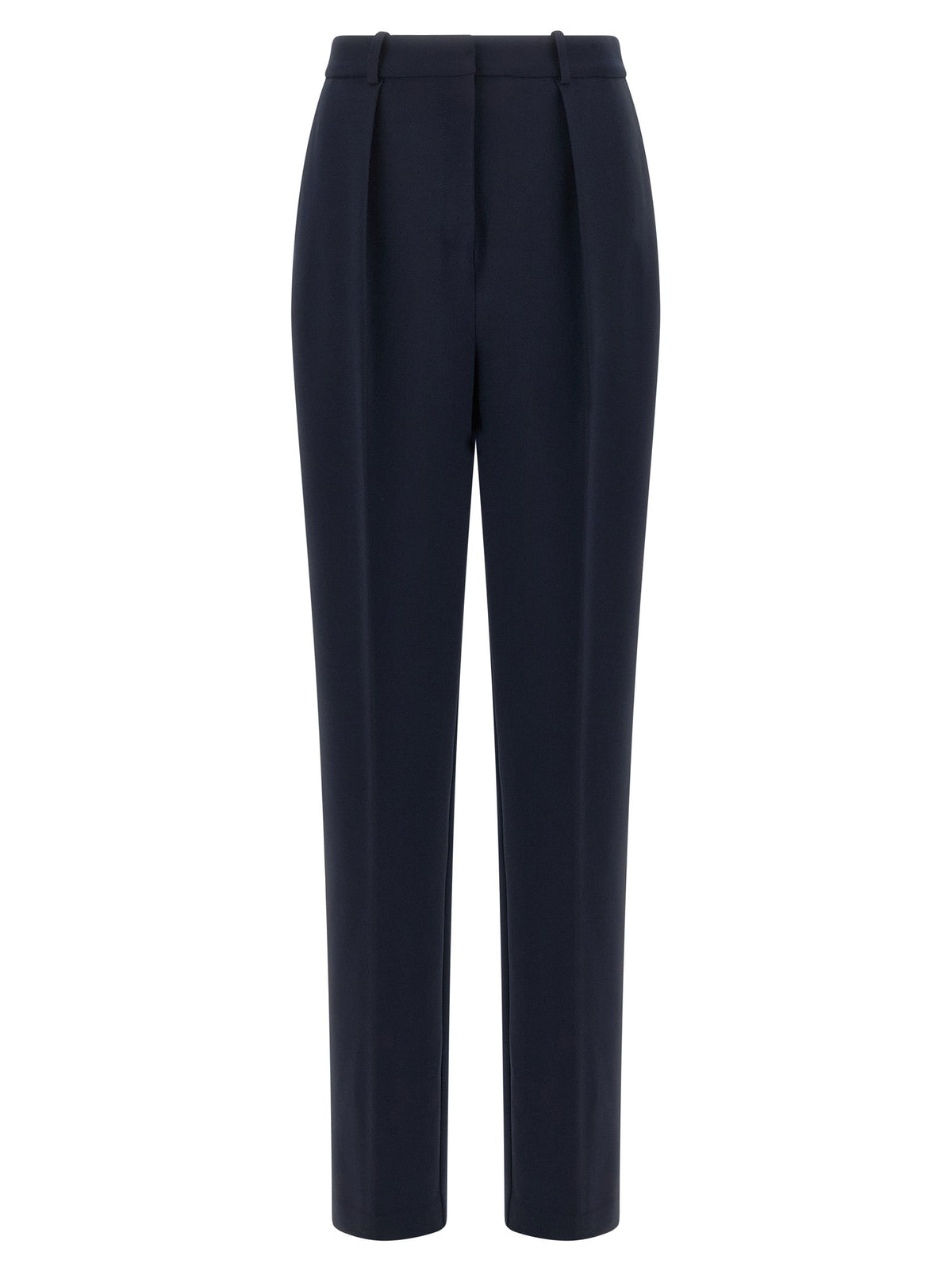 Elisabetta Franchi Blue Polyester Dress Pants