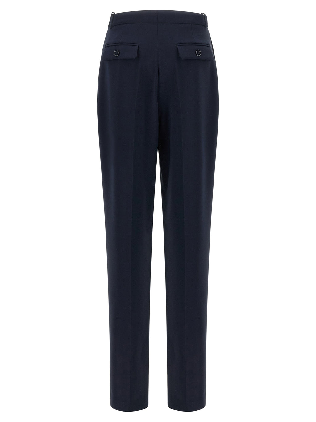Elisabetta Franchi Blue Polyester Dress Pants