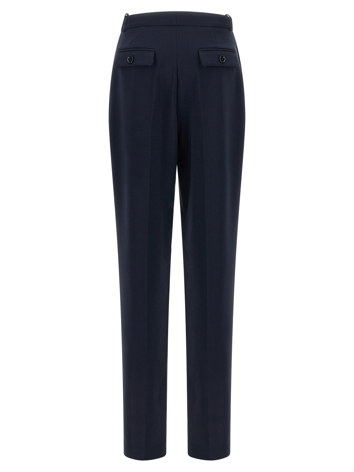 Elisabetta Franchi Blue Polyester Dress Pants