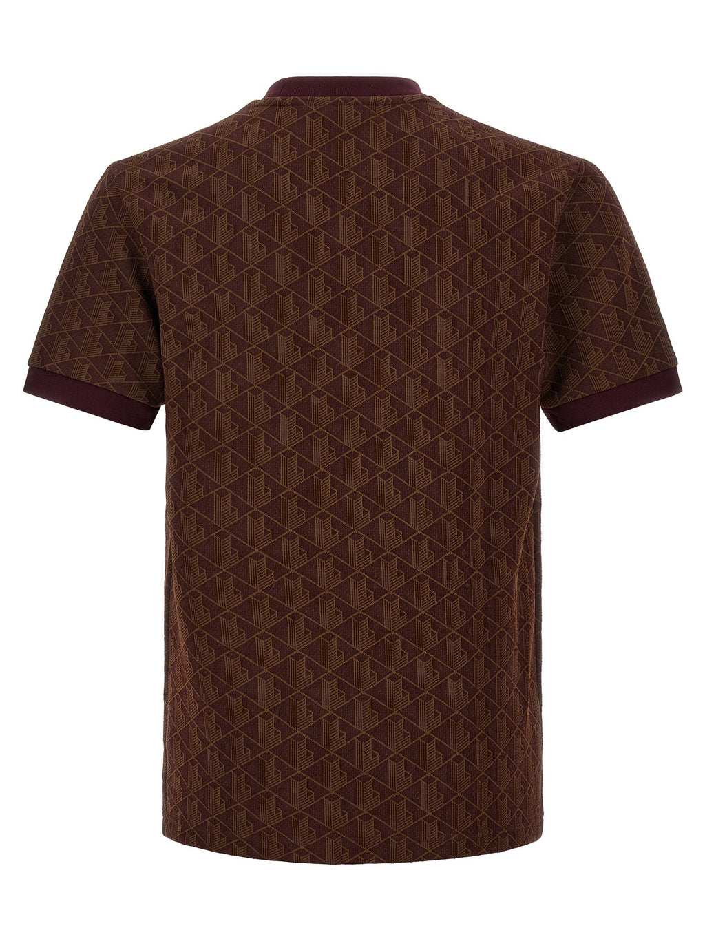 Lacoste Brown Polyester T-Shirt