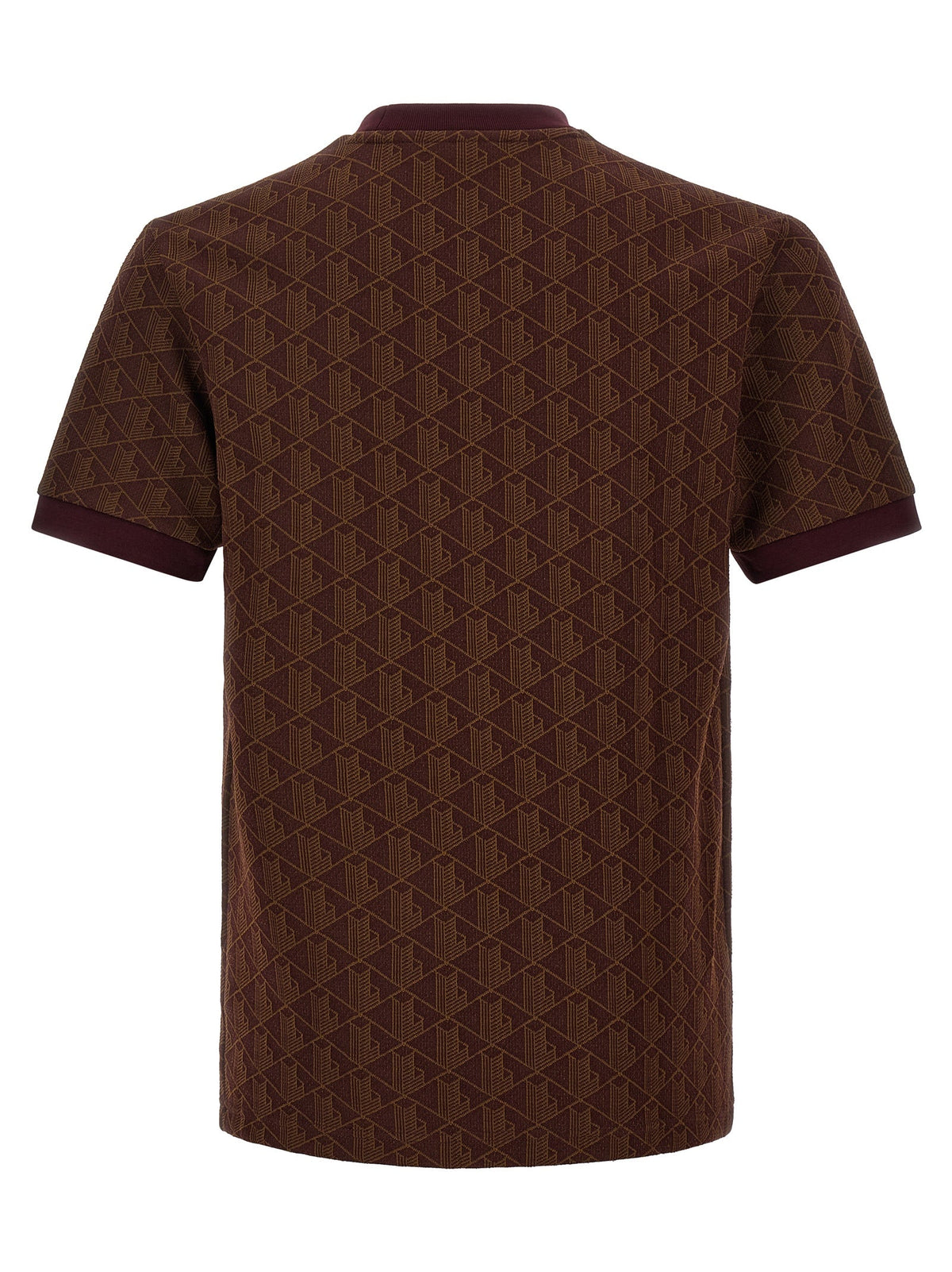 Lacoste Brown Polyester T-Shirt