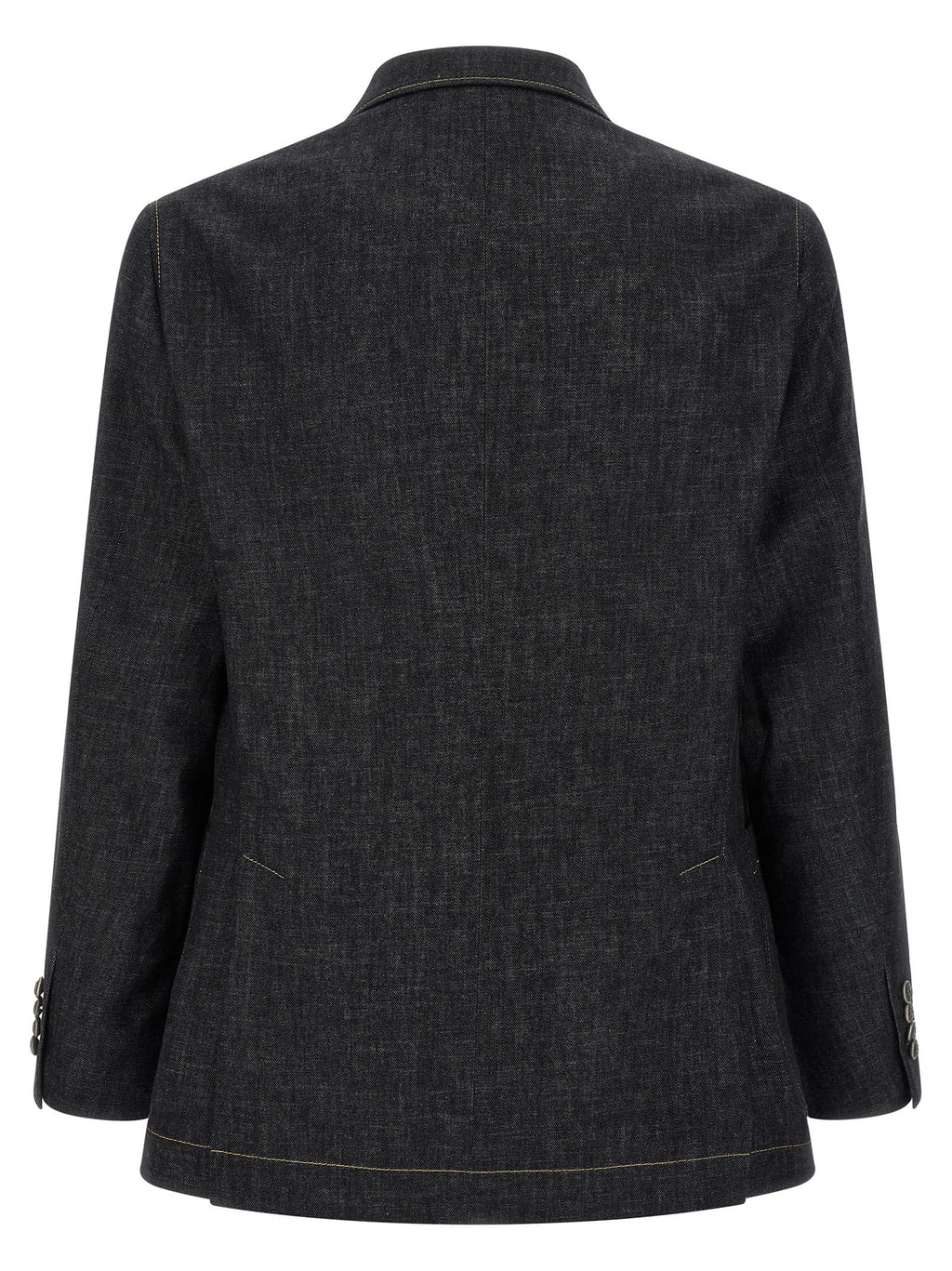 Brunello Cucinelli Blue Cotton Blazer