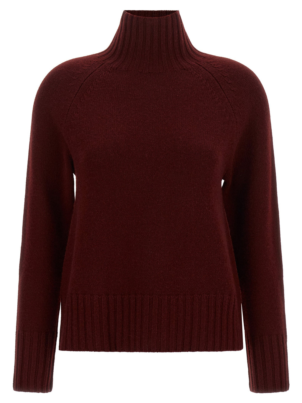 'S Max Mara Bordeaux Wool Cardigan
