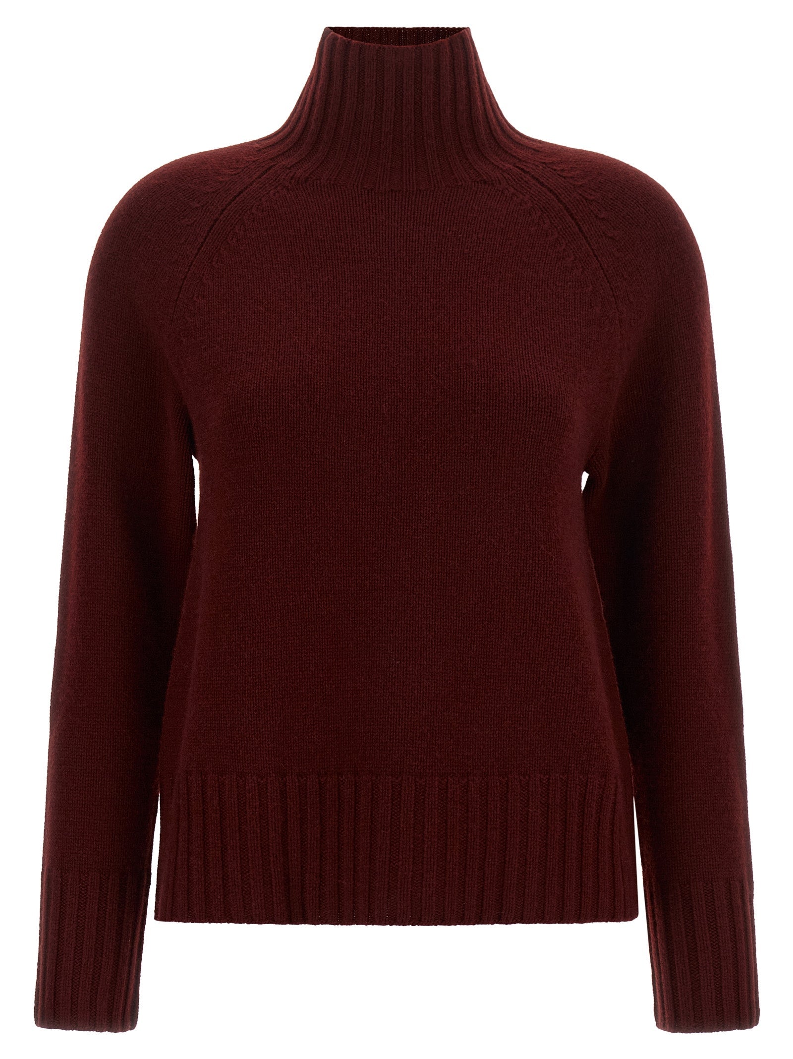 'S Max Mara Bordeaux Wool Cardigan