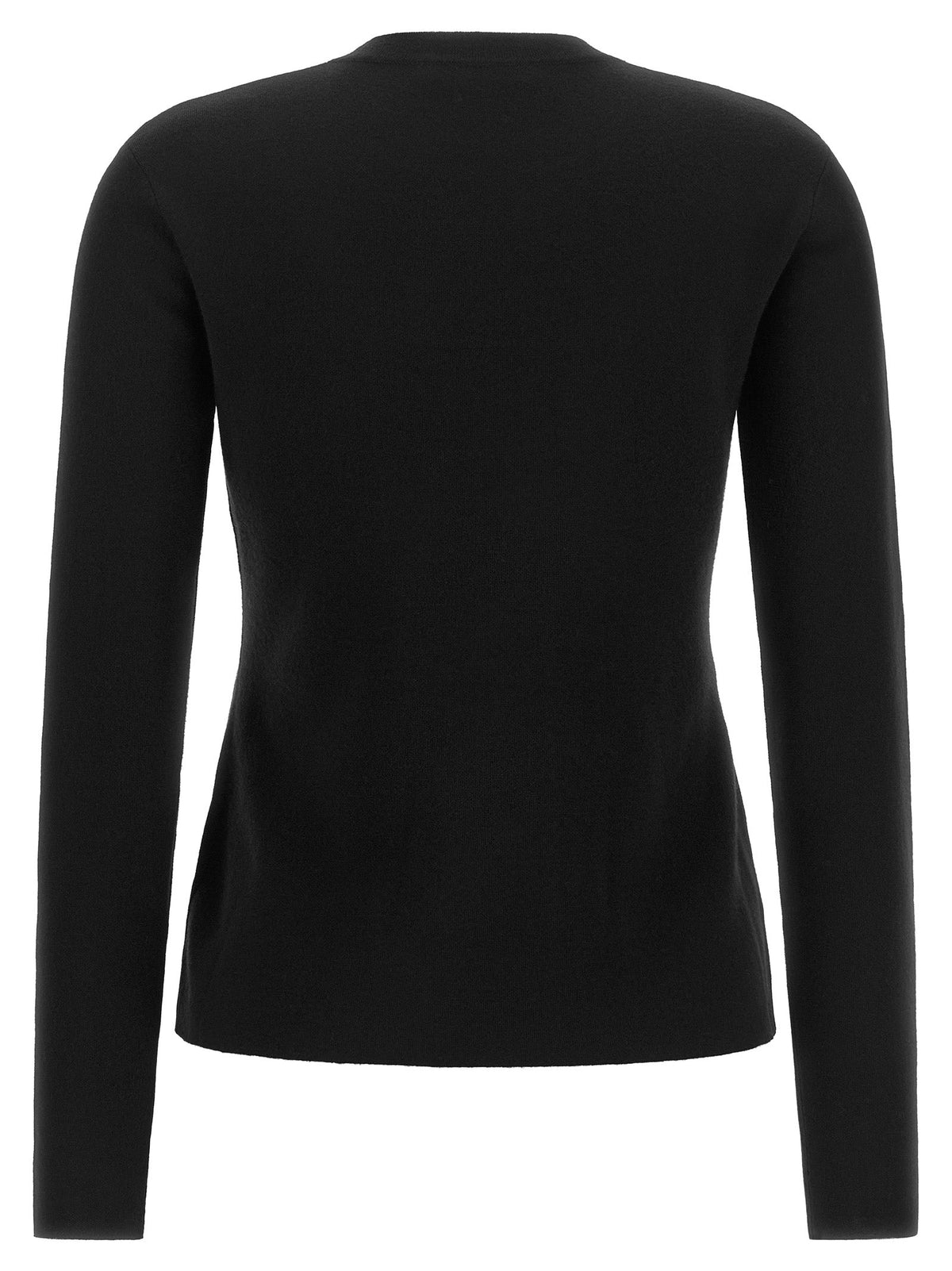 Max Mara Black Virgin Wool Cardigan