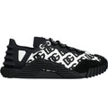 Dolce & Gabbana Black Logo Lace Up Low Top NS1 Sneakers Shoes