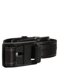 Dolce & Gabbana Men Black Nylon Webbing Plastic Buckle Belt
