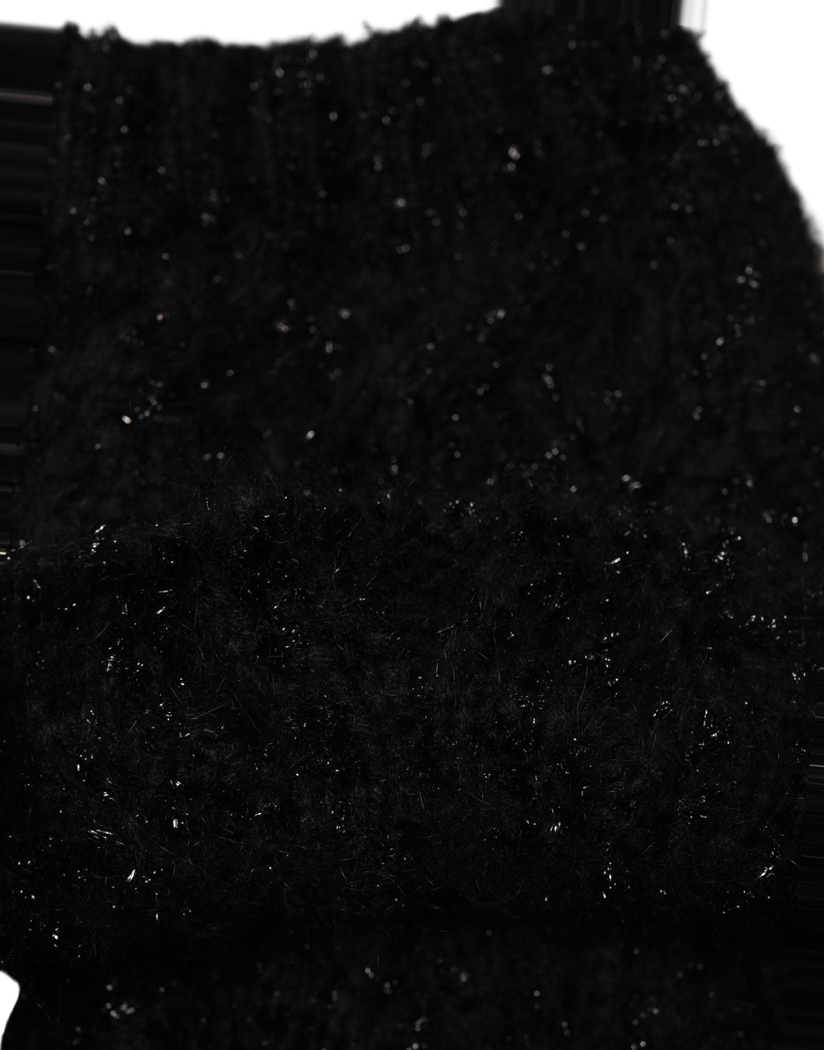 Dolce & Gabbana Men Black Cashmere Knitted Neck Warmer Scarf