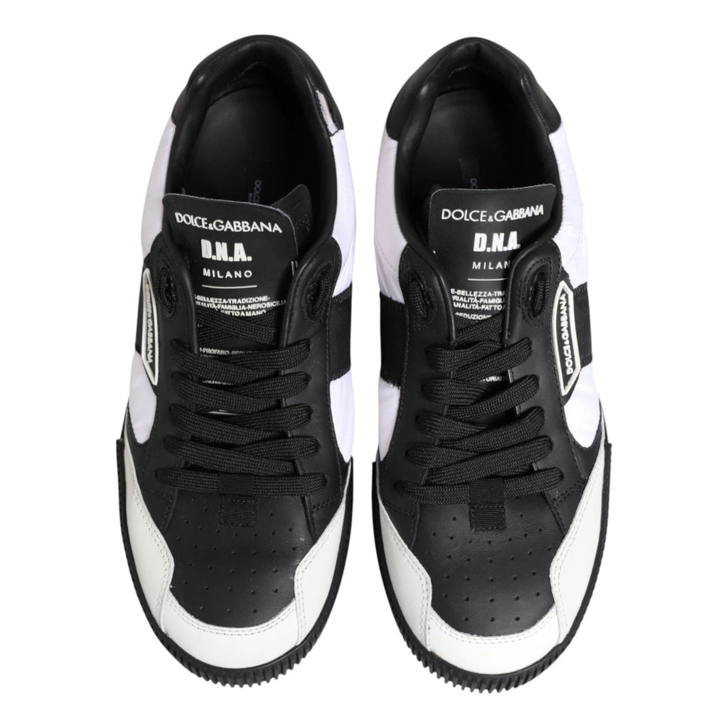 Dolce & Gabbana Black White MIAMI Low Top Men Sneakers Shoes