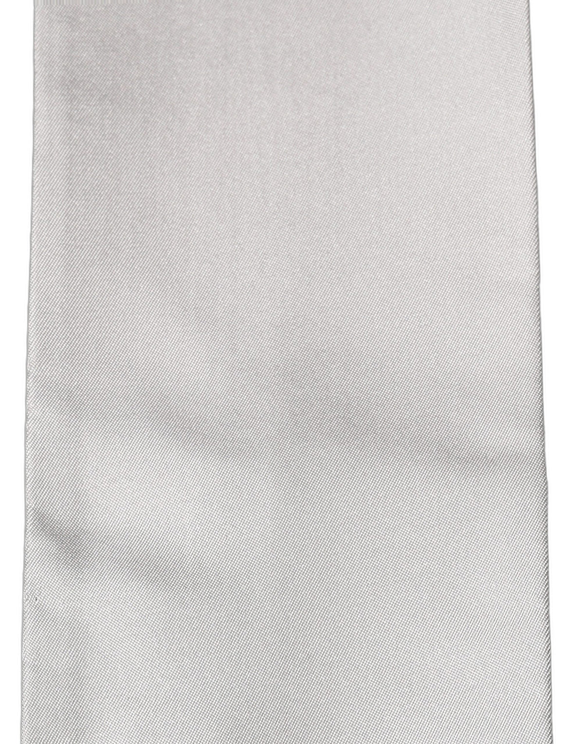 Dolce & Gabbana Light Gray Satin Silk Fringed Lace Stole Scarf