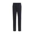 Versace Black Wool Oves Aries Dress Pants