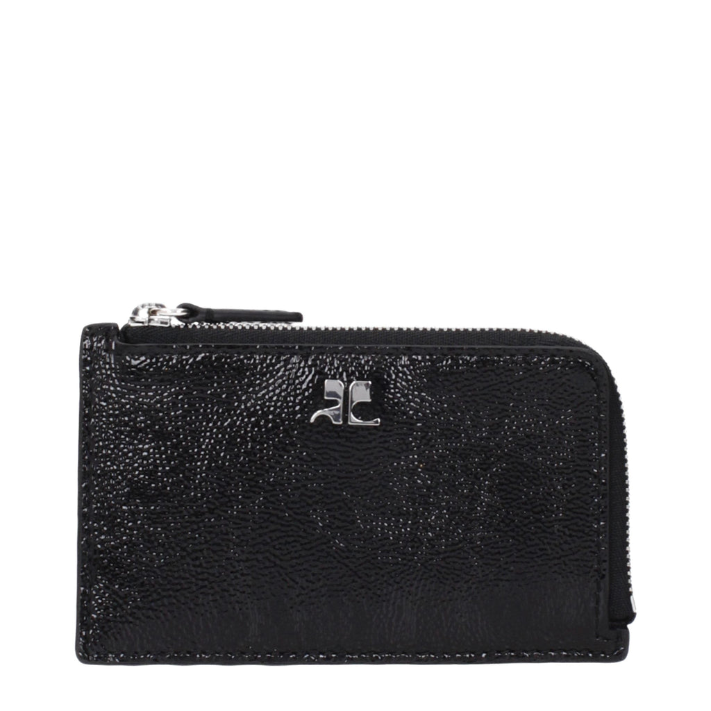 Courrèges Black Leather Wallet