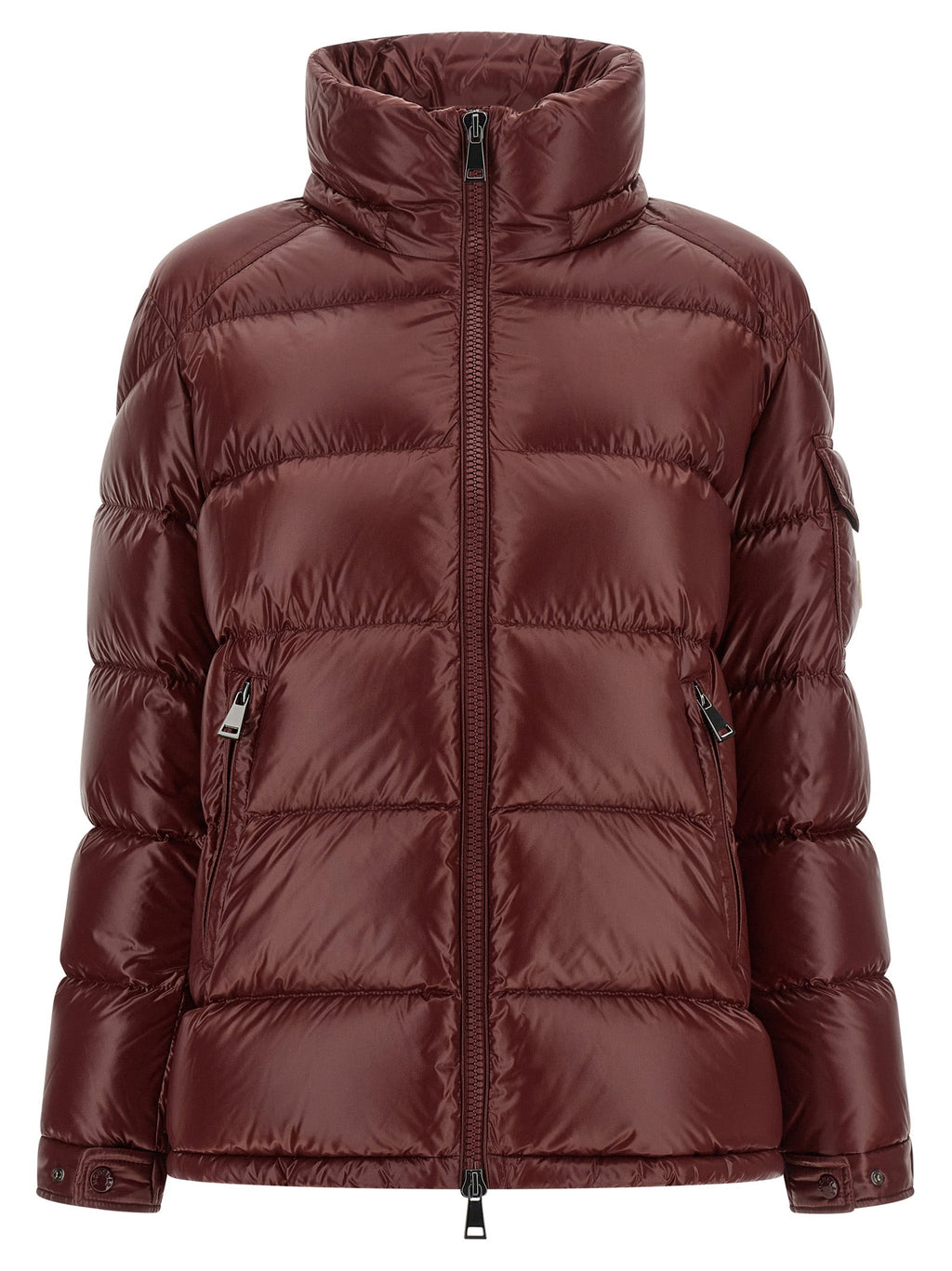 Moncler Bordeaux Polyamide Full-Length Jacket