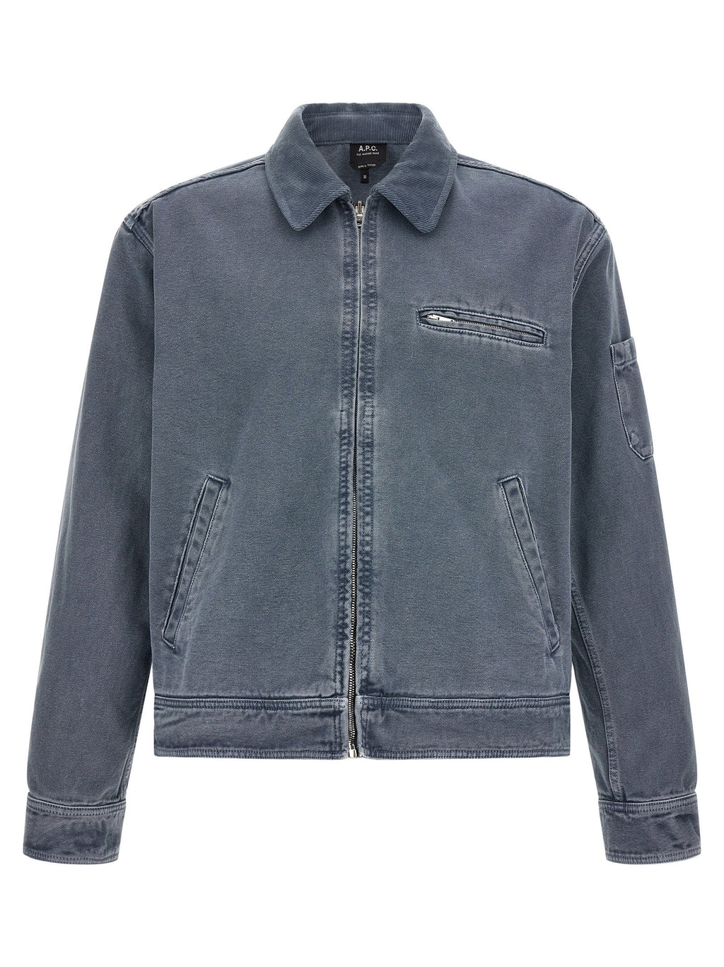 A.P.C. Gray Cotton Denim Jacket