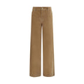 Max Mara Brown Cotton Casual Pants