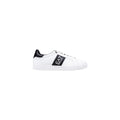 EA7 Emporio Armani Black And White Leather Low Top Sneakers