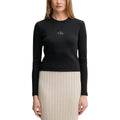 Calvin Klein Jeans Black Cotton Long Sleeve T-Shirt