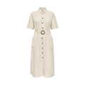 Jacqueline De Yong Beige Cotton Long Dress