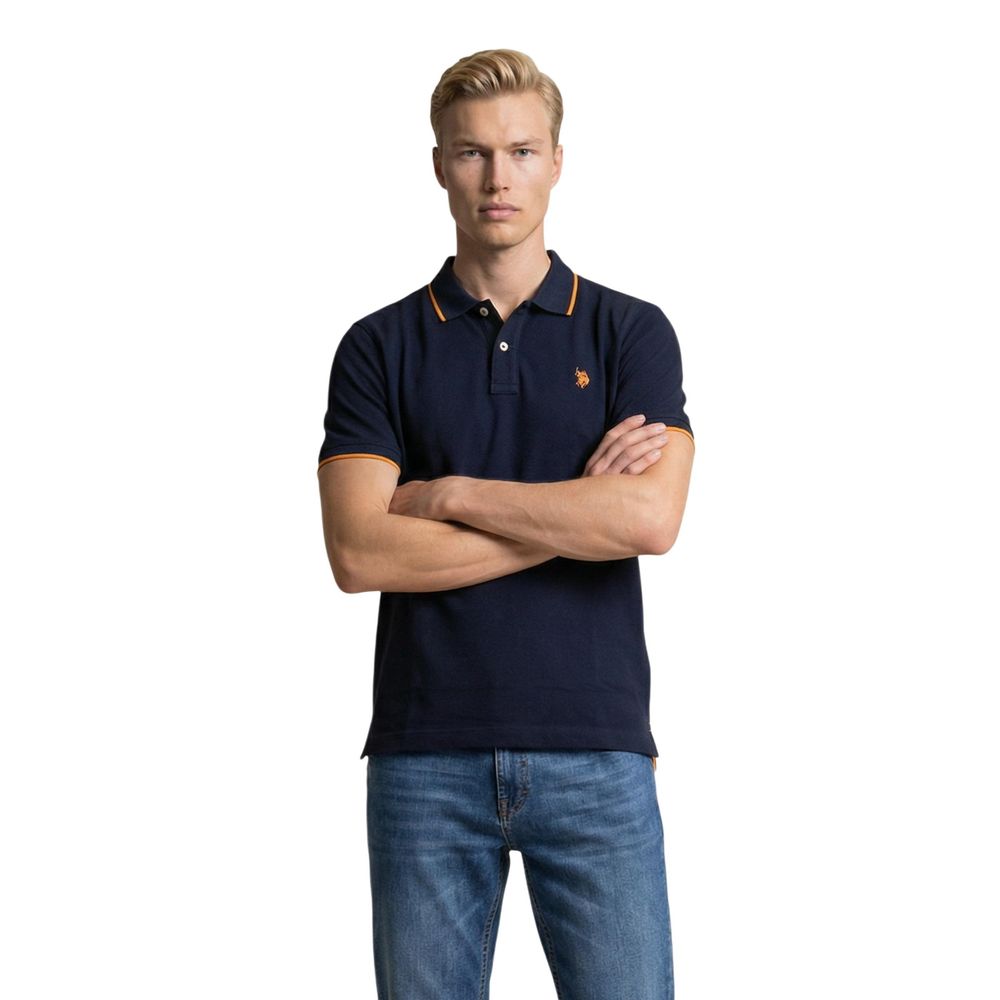 U.S. POLO ASSN. Blue Cotton Polo Shirt