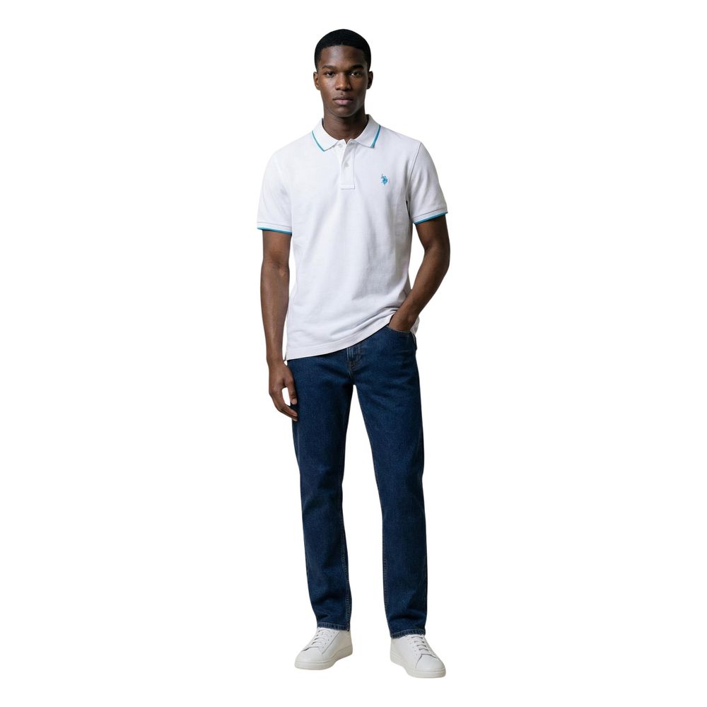 U.S. POLO ASSN. White Cotton Polo Shirt