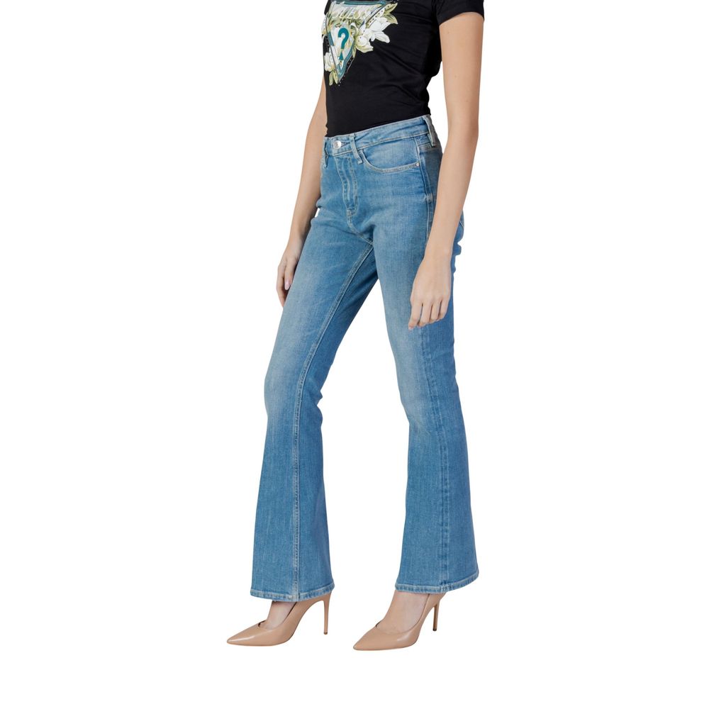 Guess Light Blue Cotton Bootcut Jeans