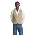 Gianni Lupo Beige Cotton Waistcoat