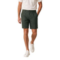 Borghese Green Linen Bermuda Shorts