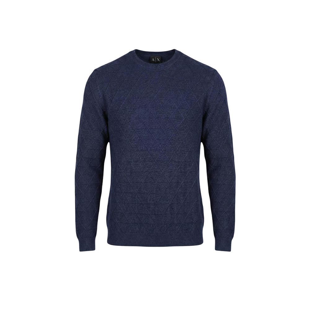 Armani Exchange Blue Viscose Sweatshirt