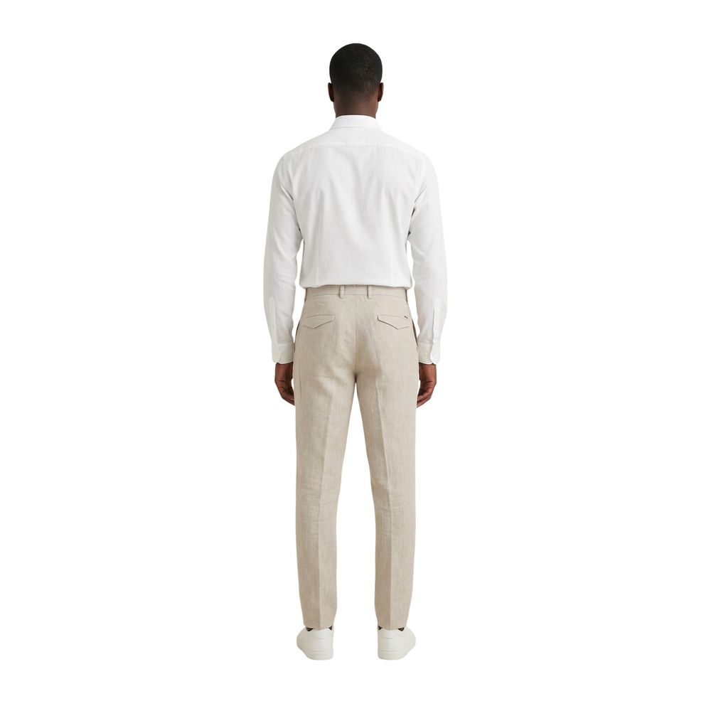 Gianni Lupo Beige Linen Casual Pants