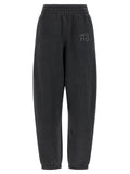 T BY ALEXANDER WANG Black Cotton Joggers (Workout Pants)
