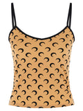 Marine Serre Beige Polyamide Pattern Shirt