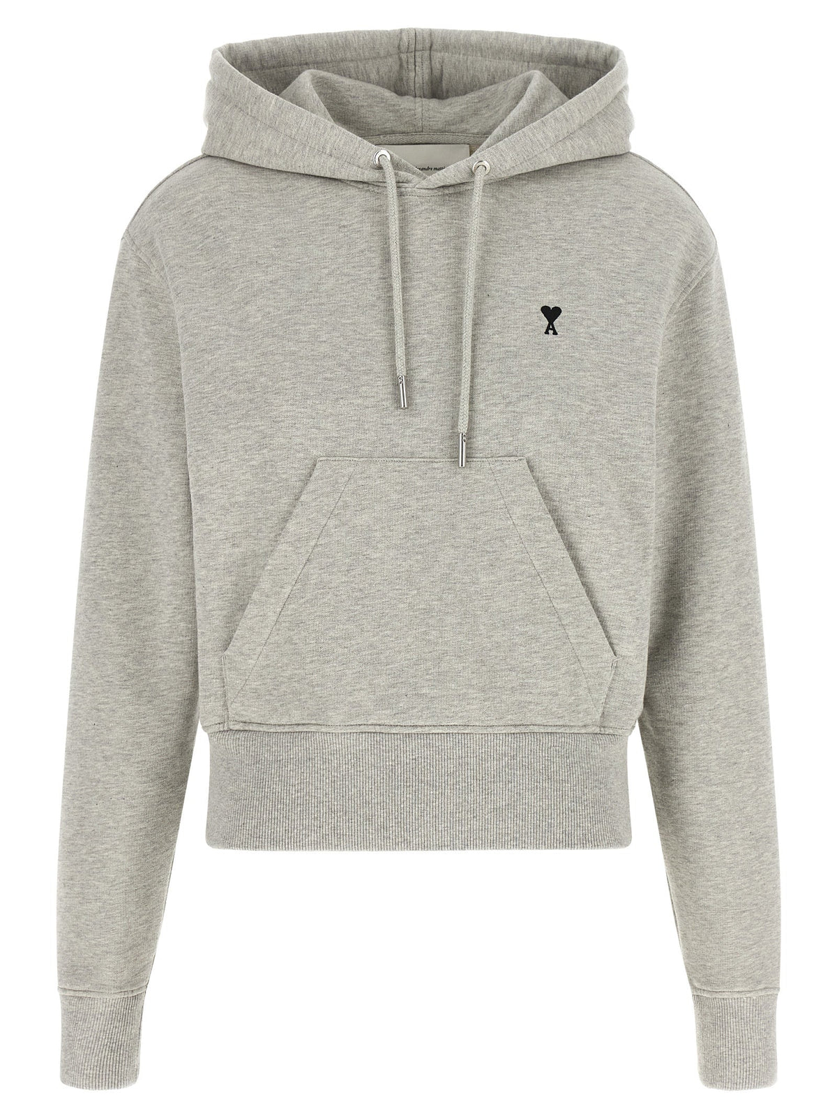 Ami Paris Gray Cotton Sweatshirt
