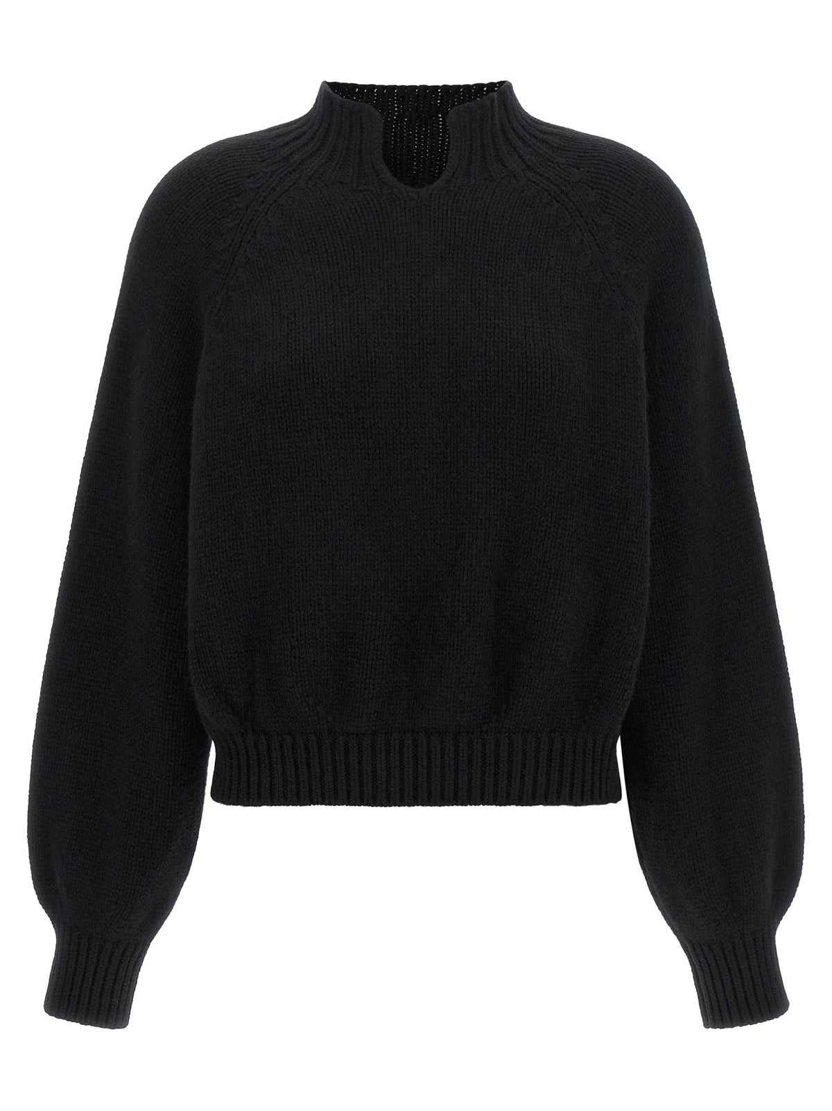 Khaite Black Cashmere Cardigan