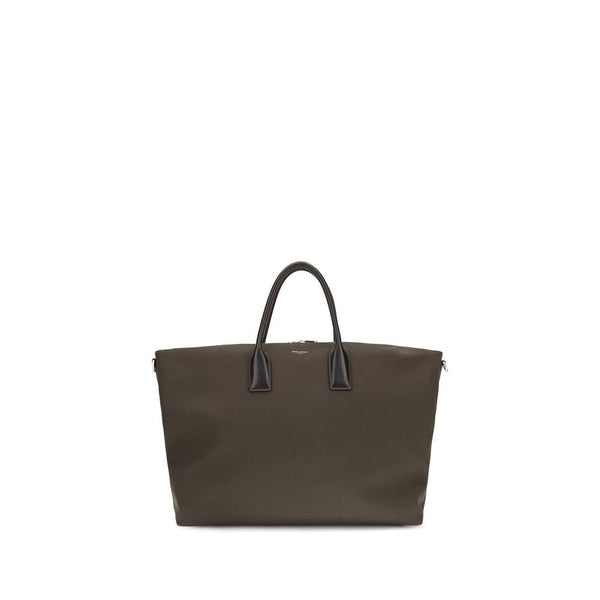Saint Laurent Brown Calf Leather Bos Taurus Luggage And Travel