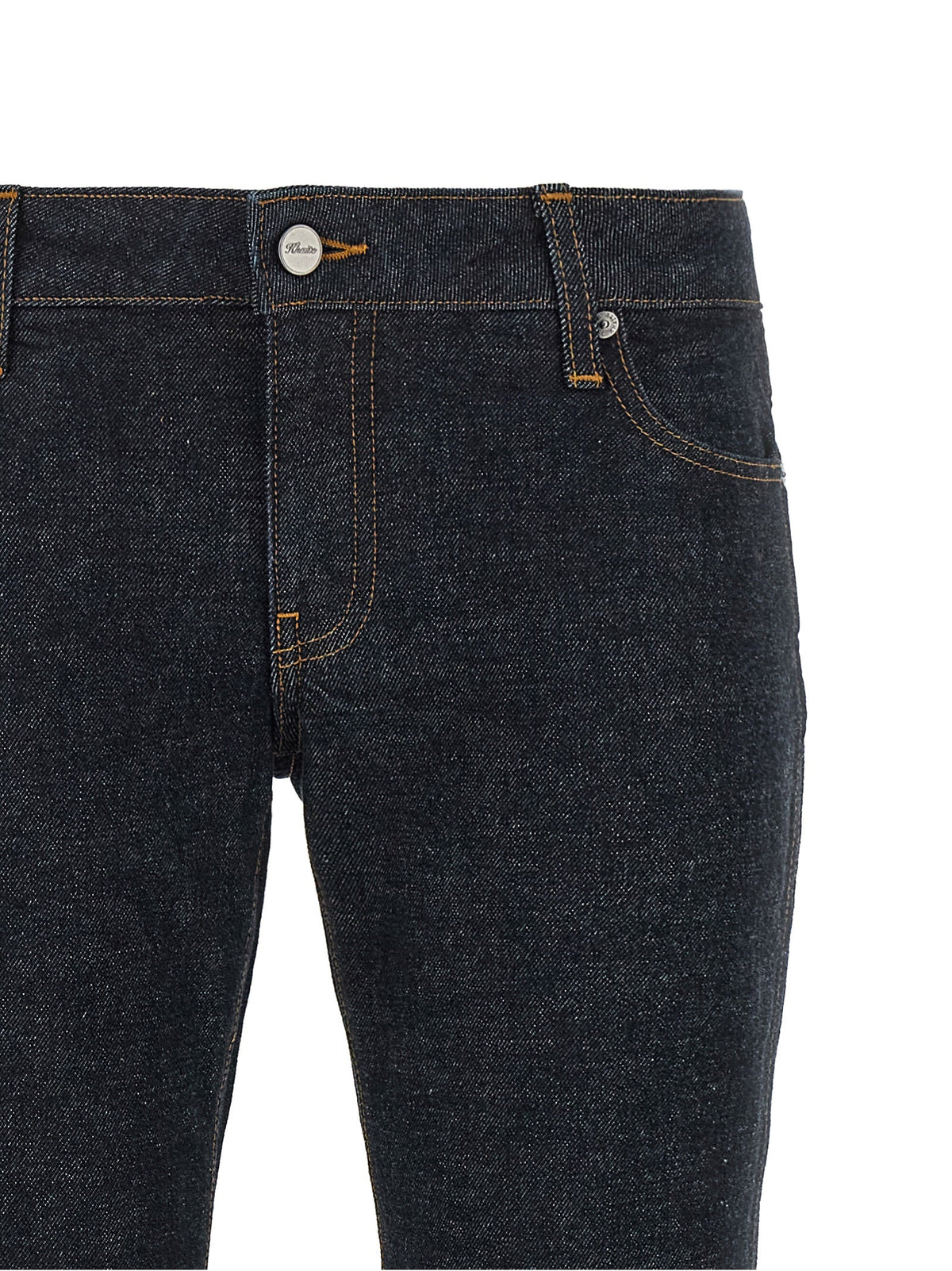 Khaite Blue Cotton Flared Jeans