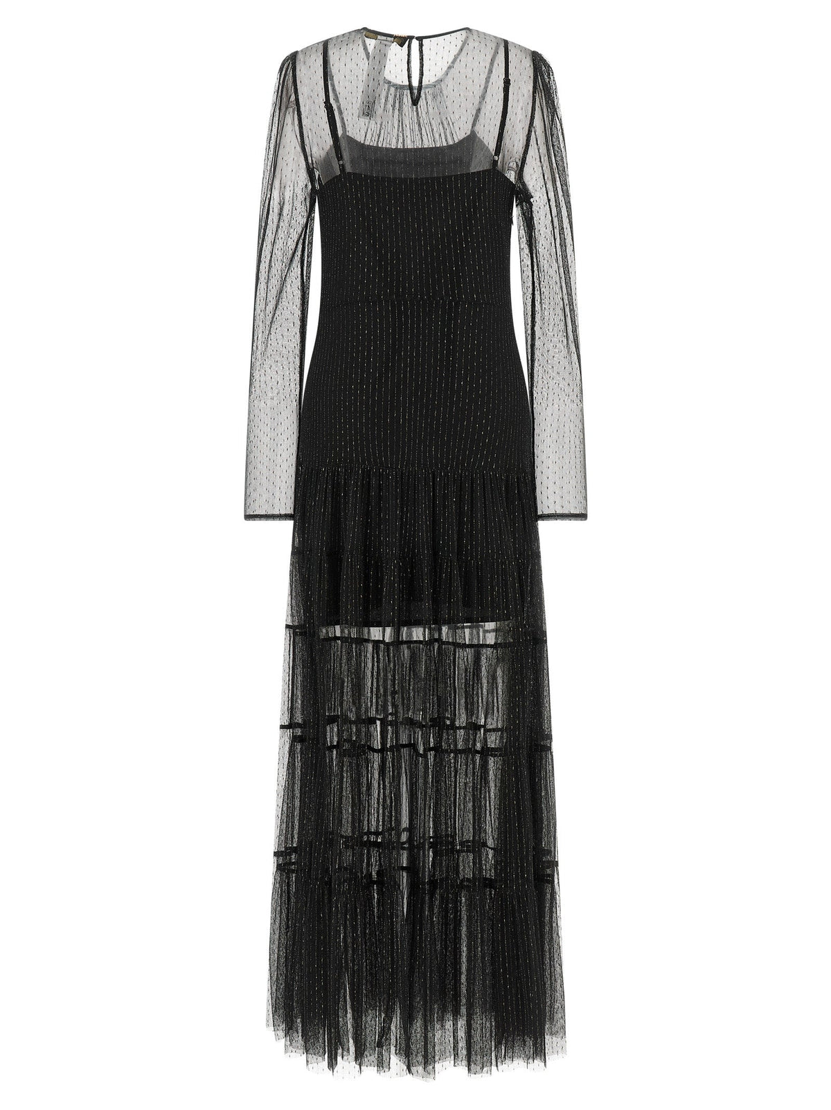 Twinset Black Polyamide Long Dress