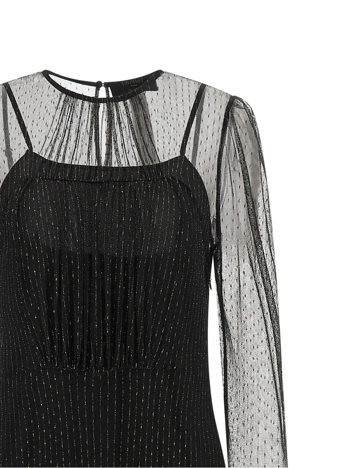 Twinset Black Polyamide Long Dress
