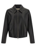 Ami Paris Black Lamb Leather Leather Jacket