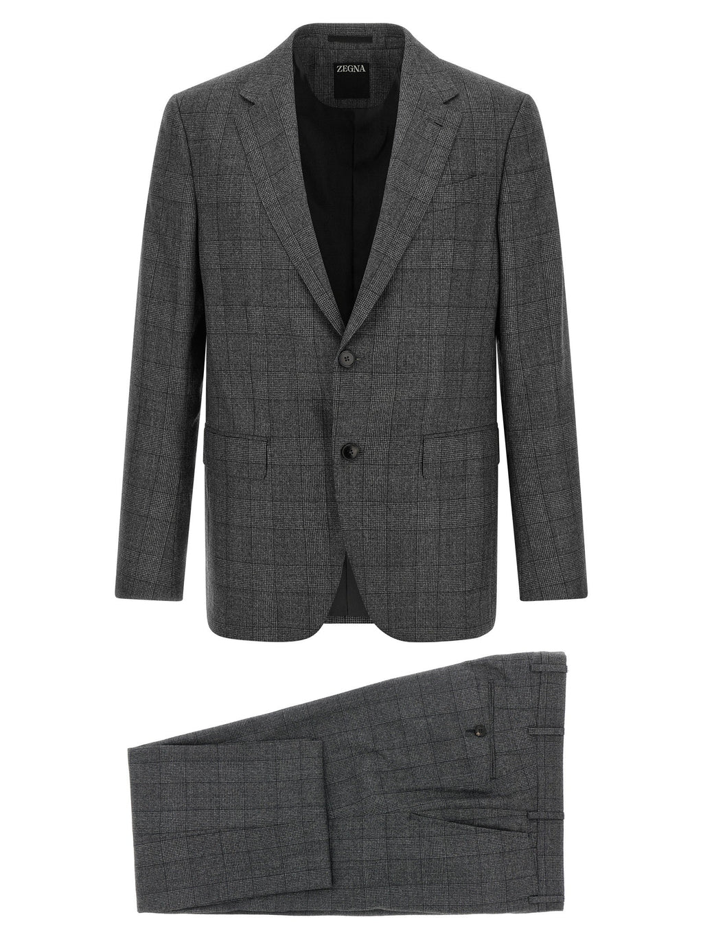 ZEGNA Gray Wool Two-Piece Suit