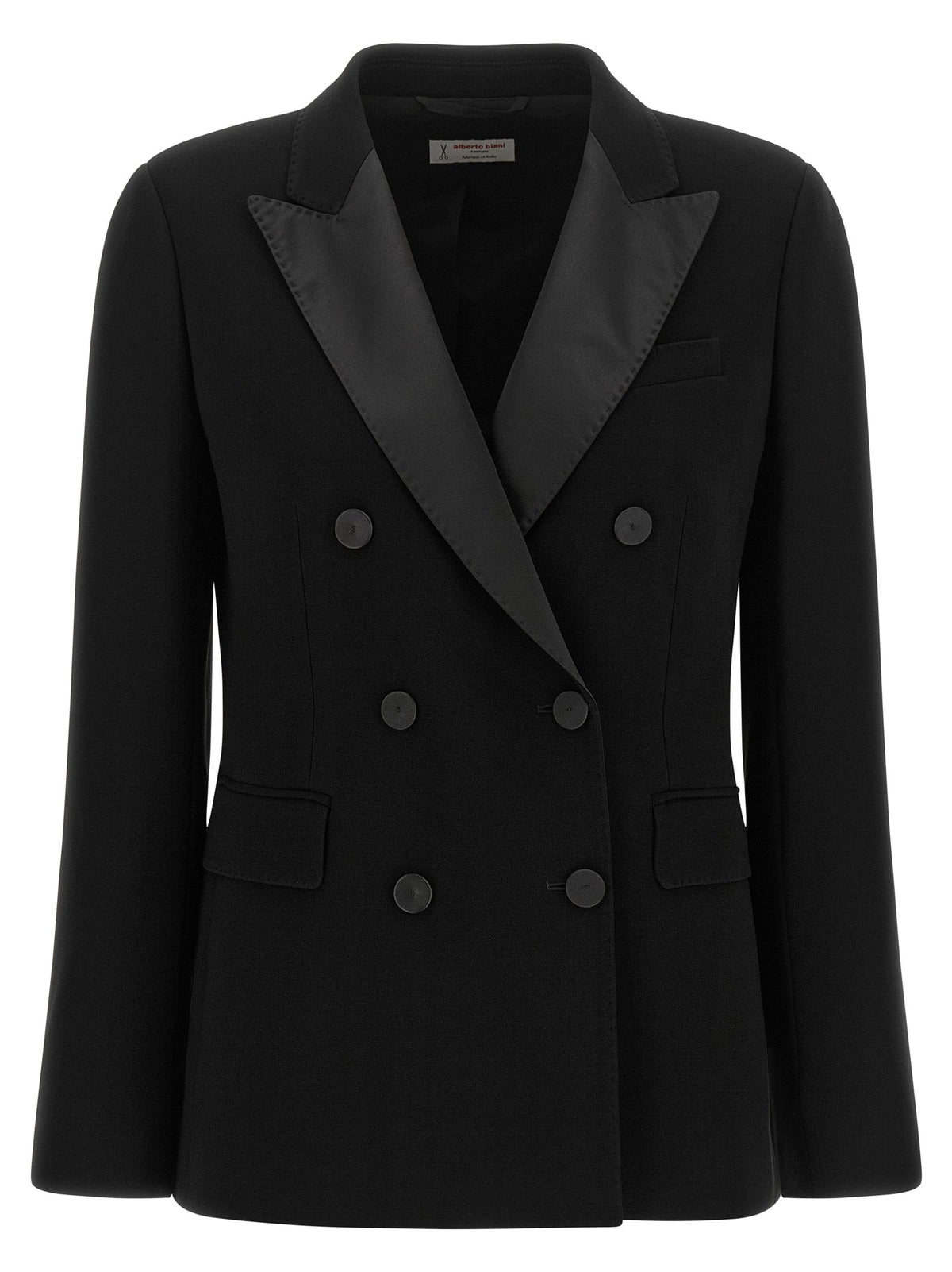 Alberto Biani Black Triacetate Blazer