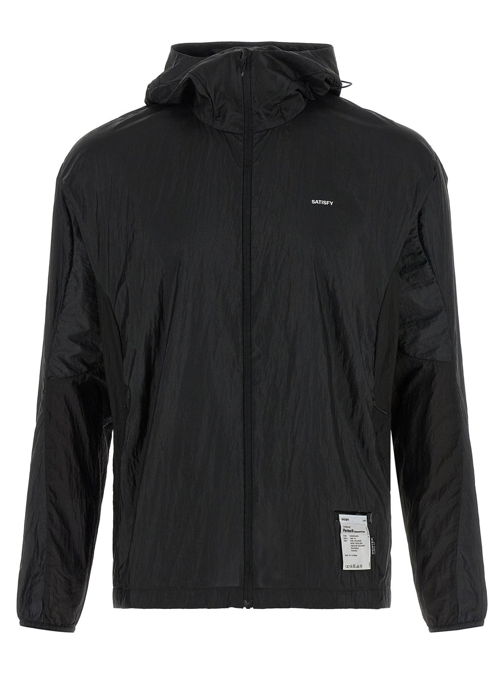 SATISFY Black Polyamide Shell Jacket
