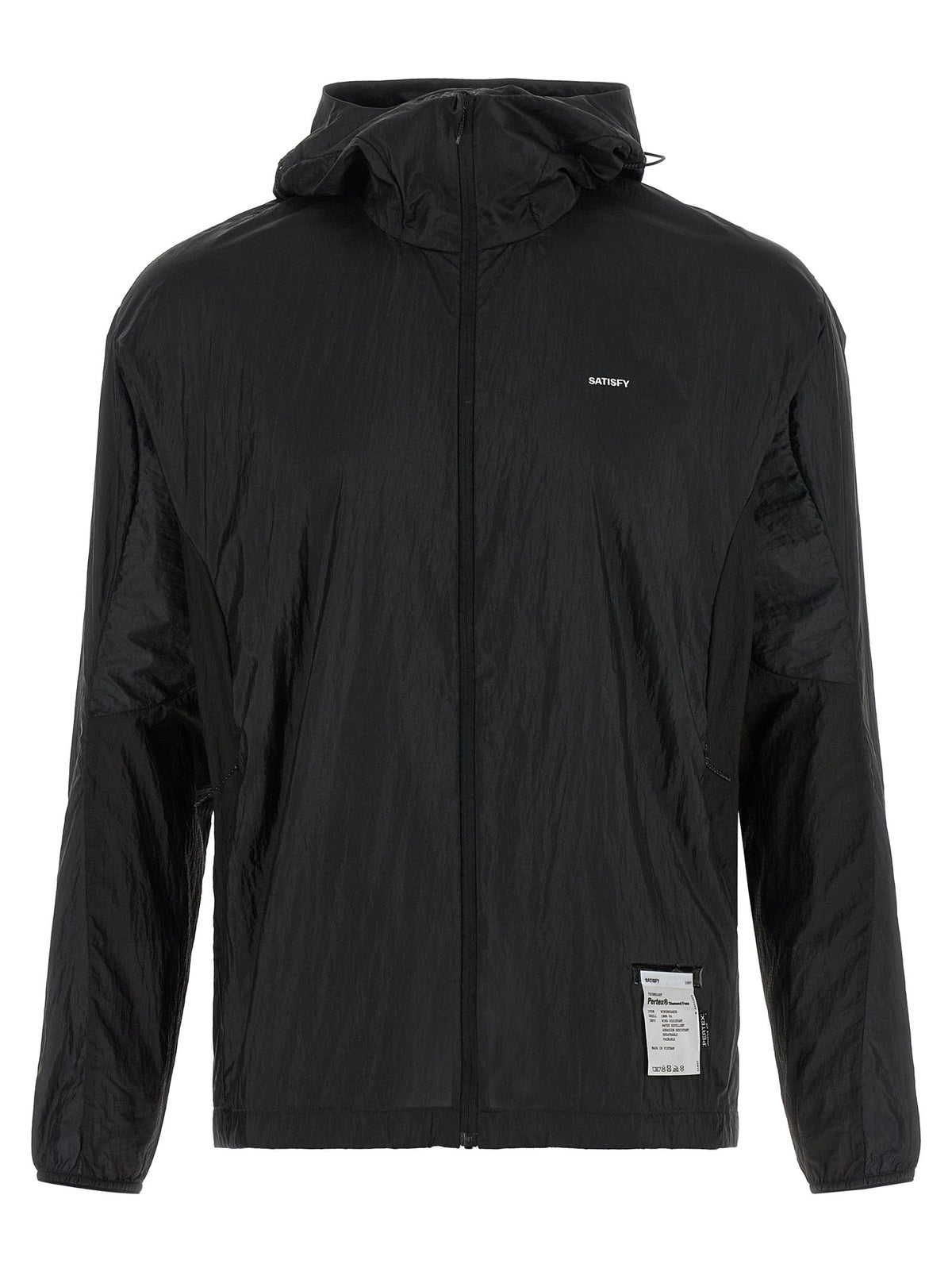 SATISFY Black Polyamide Shell Jacket