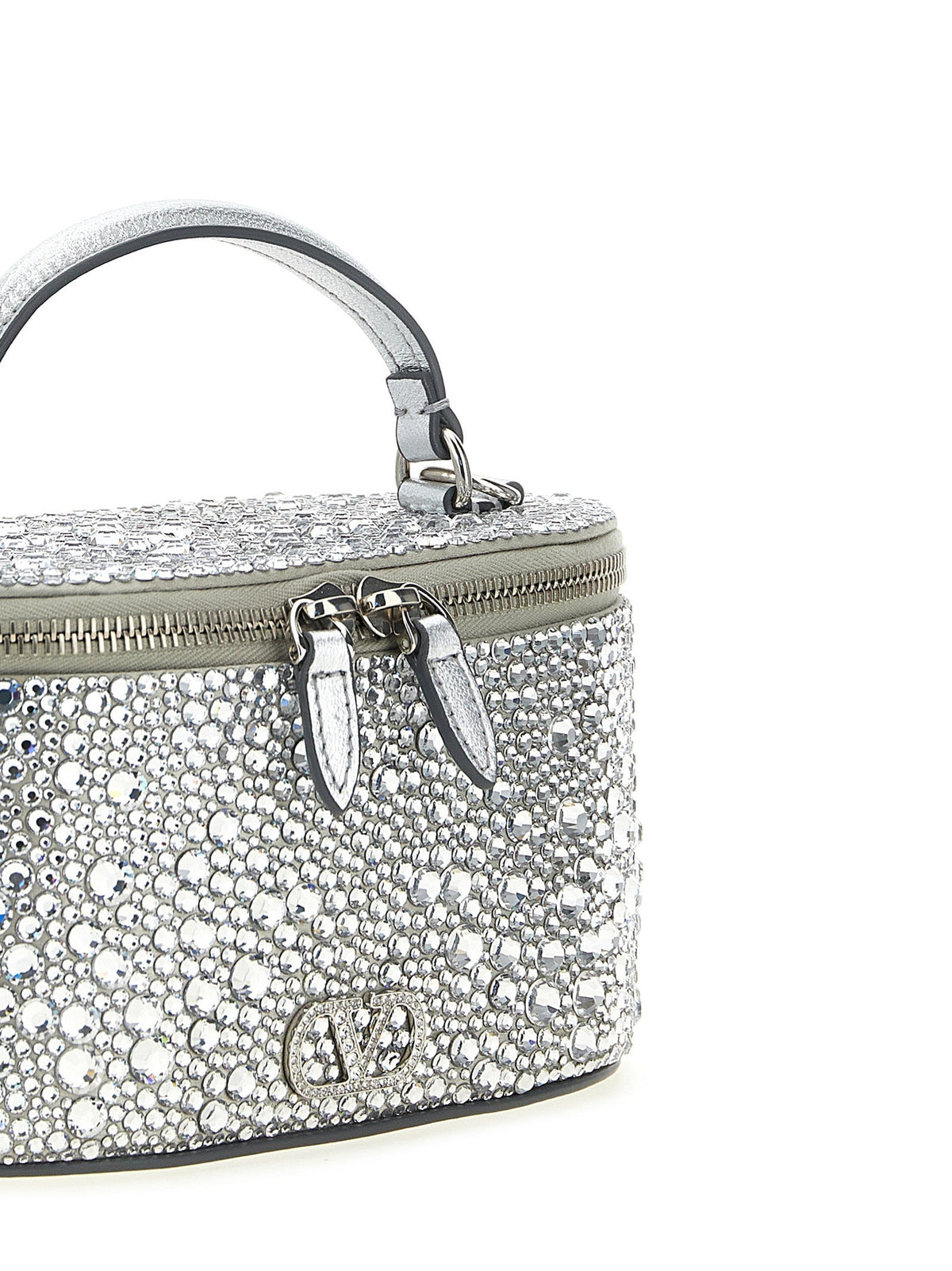 Valentino Garavani Silver Viscose Handbag