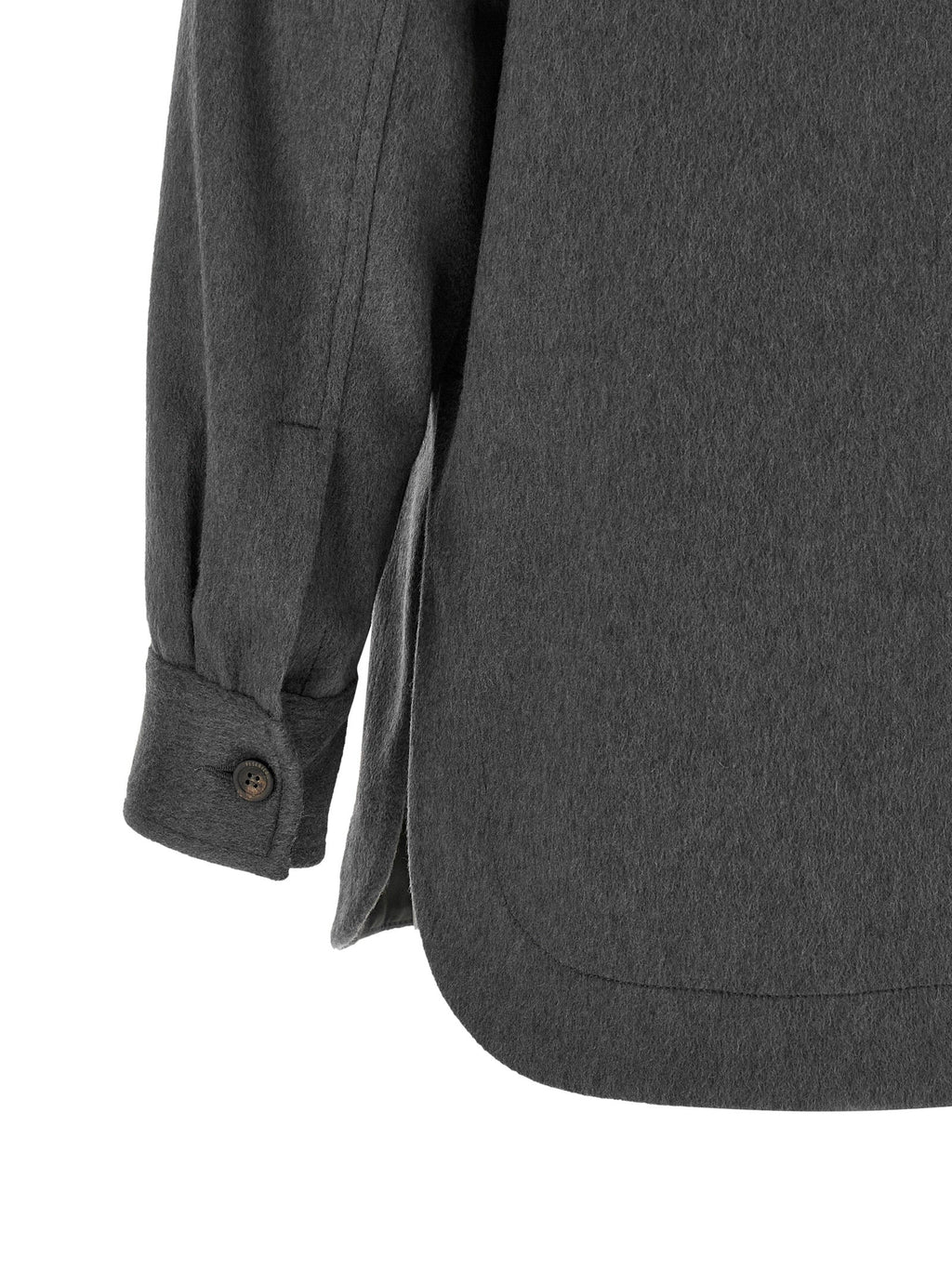 Peserico Gray Virgin Wool Blouse