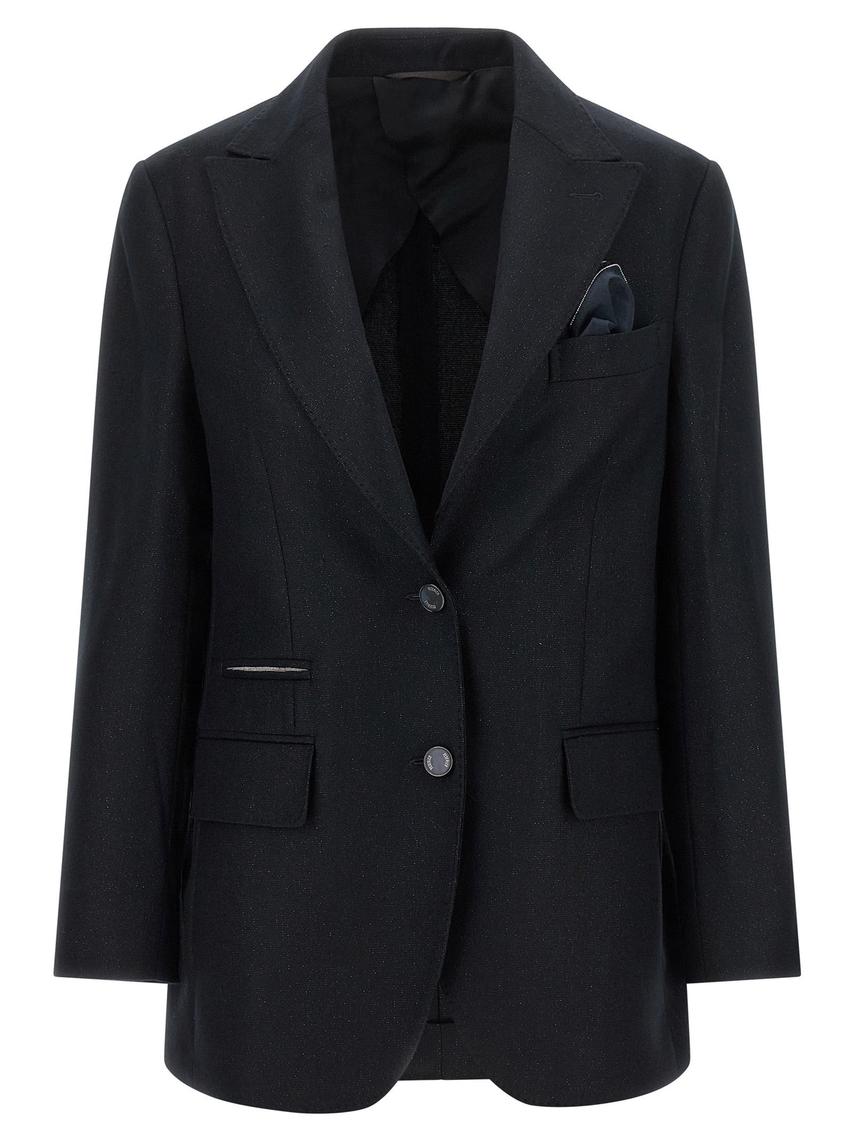 Peserico Black Virgin Wool Blazer