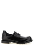 Balenciaga Black Calfskin Slip-On Loafers