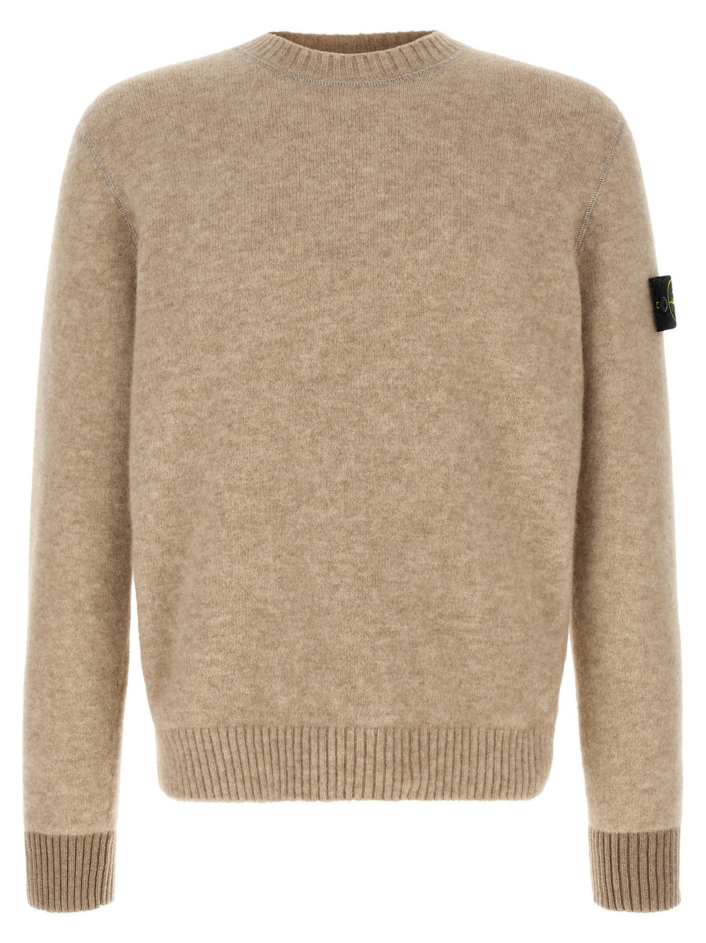 Stone Island Beige Wool Cardigan