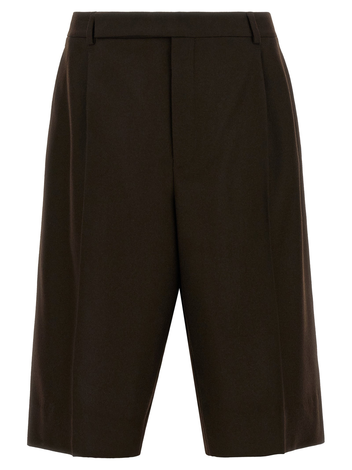 Saint Laurent Brown Wool Bermuda Shorts