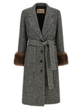 Valentino Garavani Bicolor Virgin Wool Coat